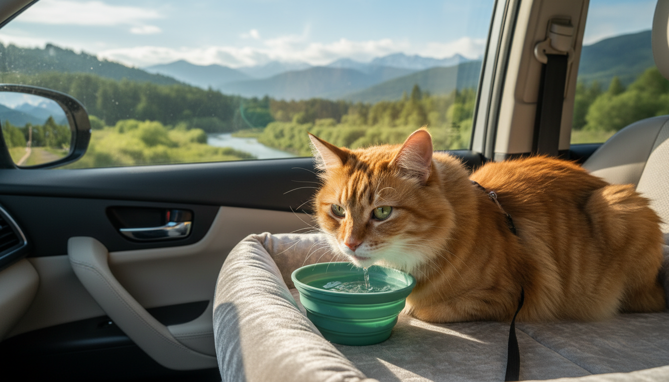 découvrez nos conseils pour bien nourrir et hydrater votre chat lors de longs trajets afin de préserver ses habitudes alimentaires et assurer son confort tout au long du voyage.