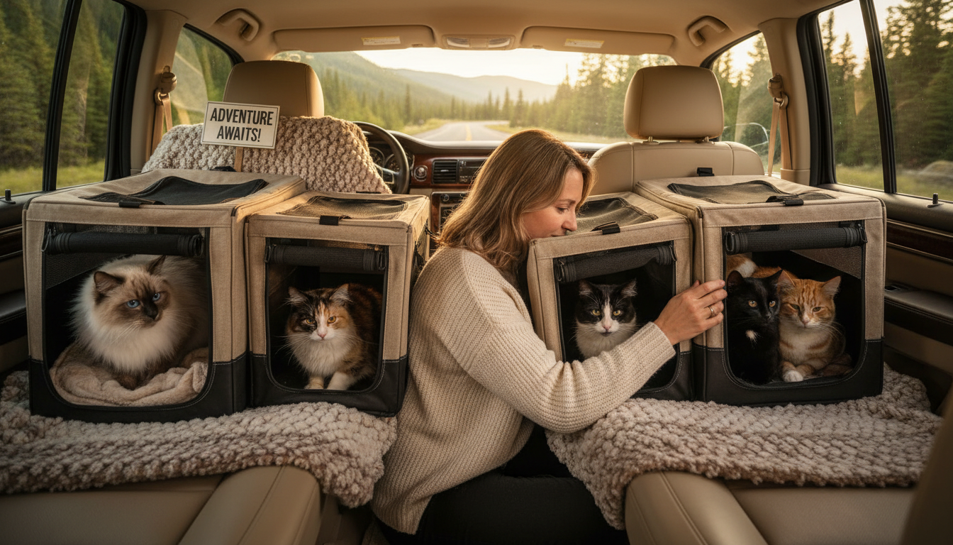 découvrez nos conseils pratiques pour voyager sereinement avec plusieurs chats, en assurant leur confort et leur sécurité tout au long du trajet.