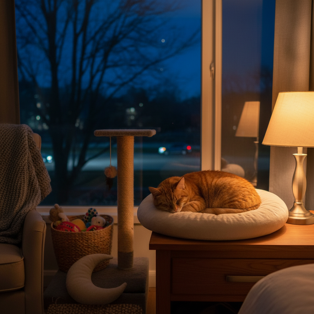 découvrez des astuces efficaces pour gérer le comportement nocturne actif de votre chat et assurer des nuits paisibles pour toute la famille.