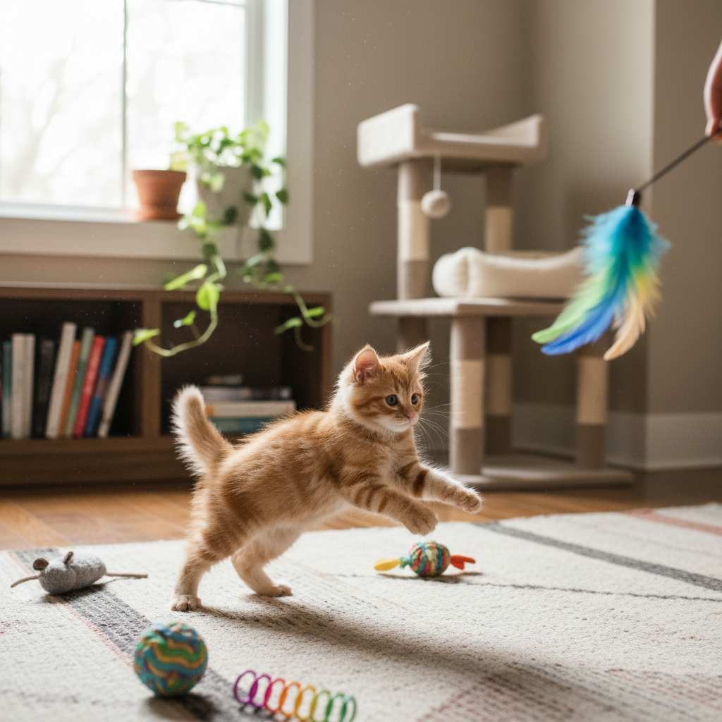 Comment gérer l&rsquo;hyperactivité des jeunes chats ?