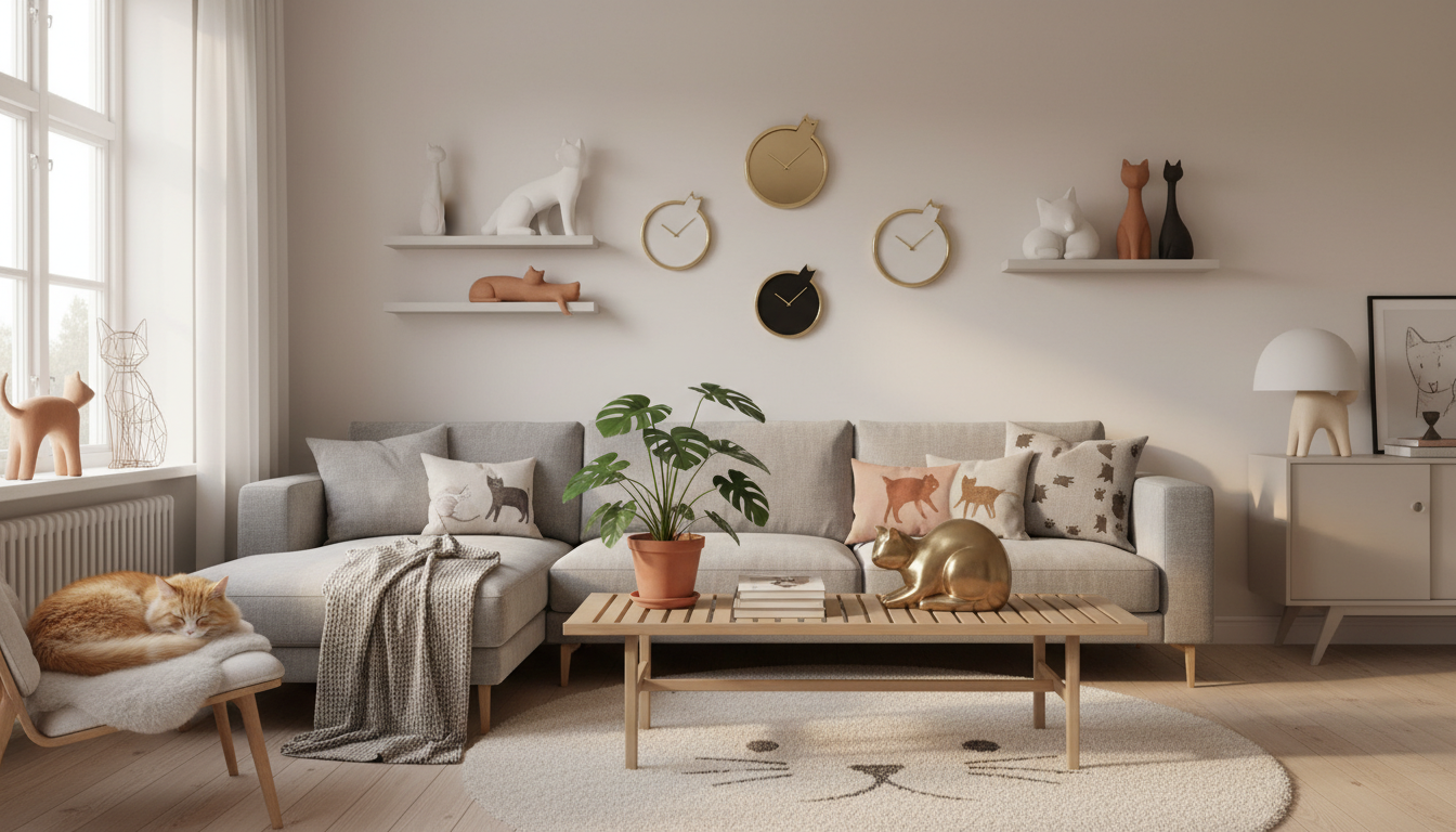 Comment intégrer avec style et élégance votre passion pour les chats dans la décoration de votre maison ?