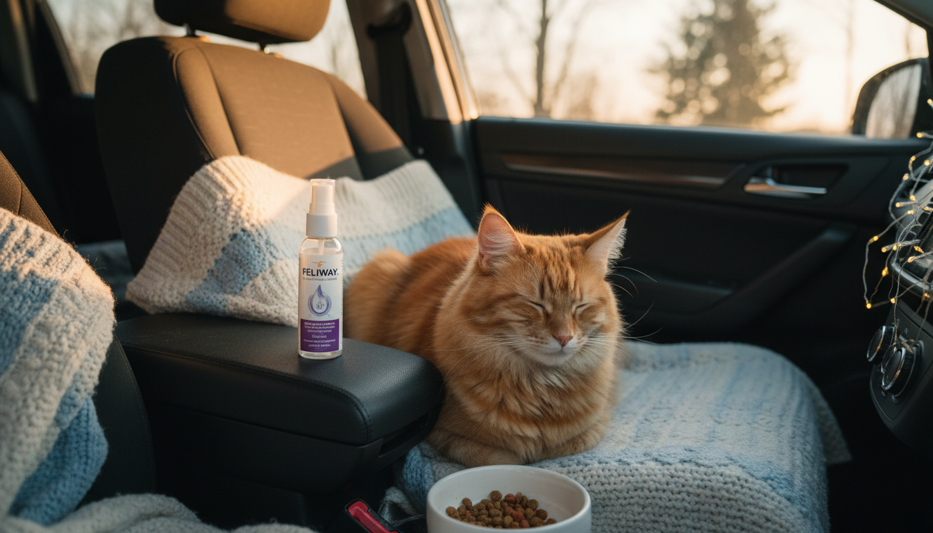 Comment les produits à base de phéromones peuvent calmer votre chat en voyage ?
