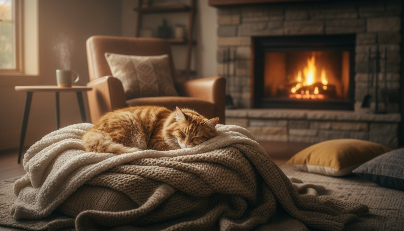 Comment offrir chaleur et confort à votre chat avec notre sélection de couvertures et plaids douillets ?