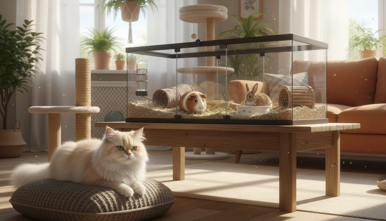 Comment assurer la cohabitation sécurisée de chats et petits animaux ?