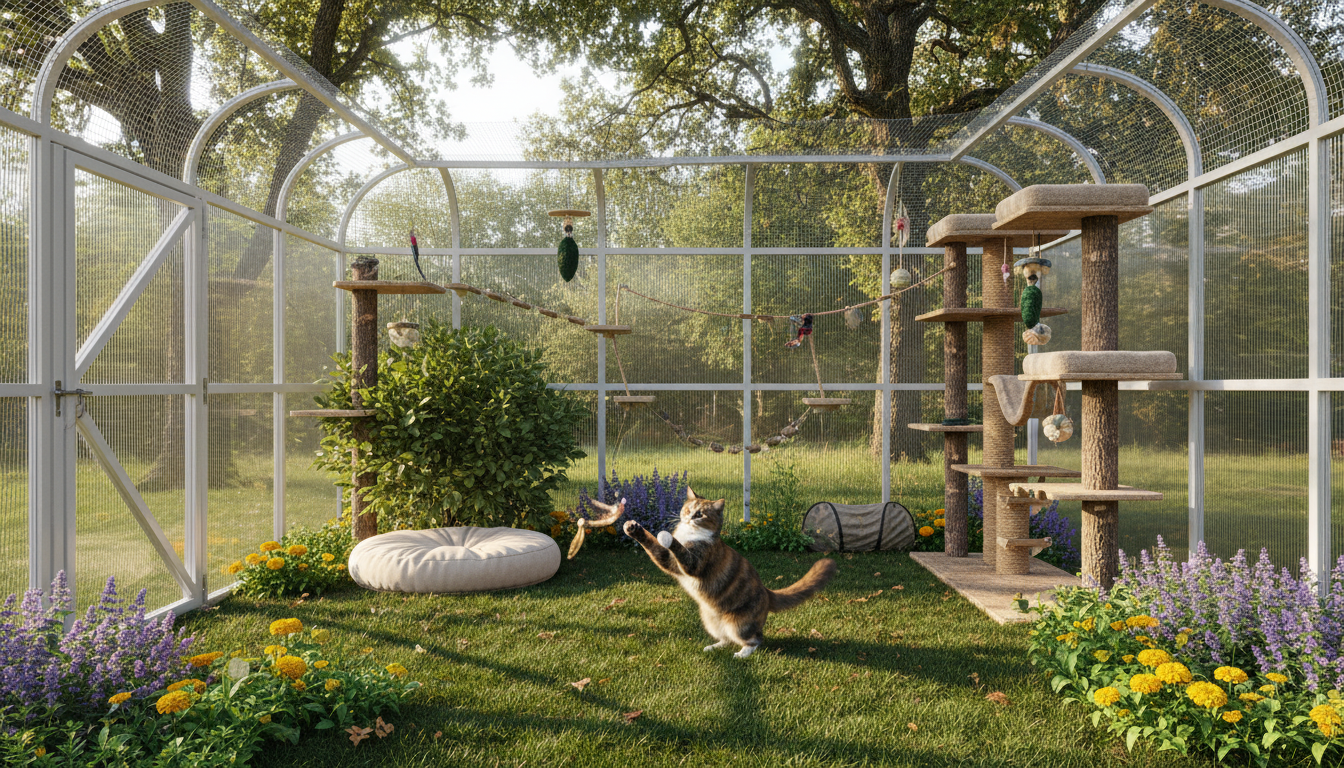 découvrez comment aménager un espace extérieur sécurisé et enrichissant pour votre chat, alliant sécurité, confort et stimulation pour son bien-être quotidien.