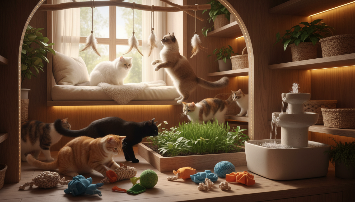 découvrez comment créer un environnement multisensoriel enrichissant pour votre chat, en stimulant ses sens et en améliorant son bien-être au quotidien.