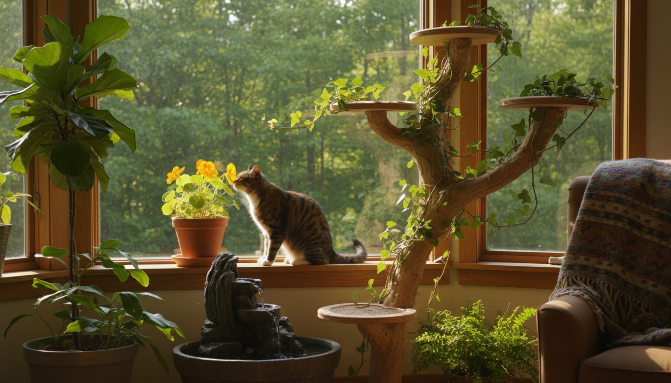 Comment intégrer la nature dans la vie de votre chat ?