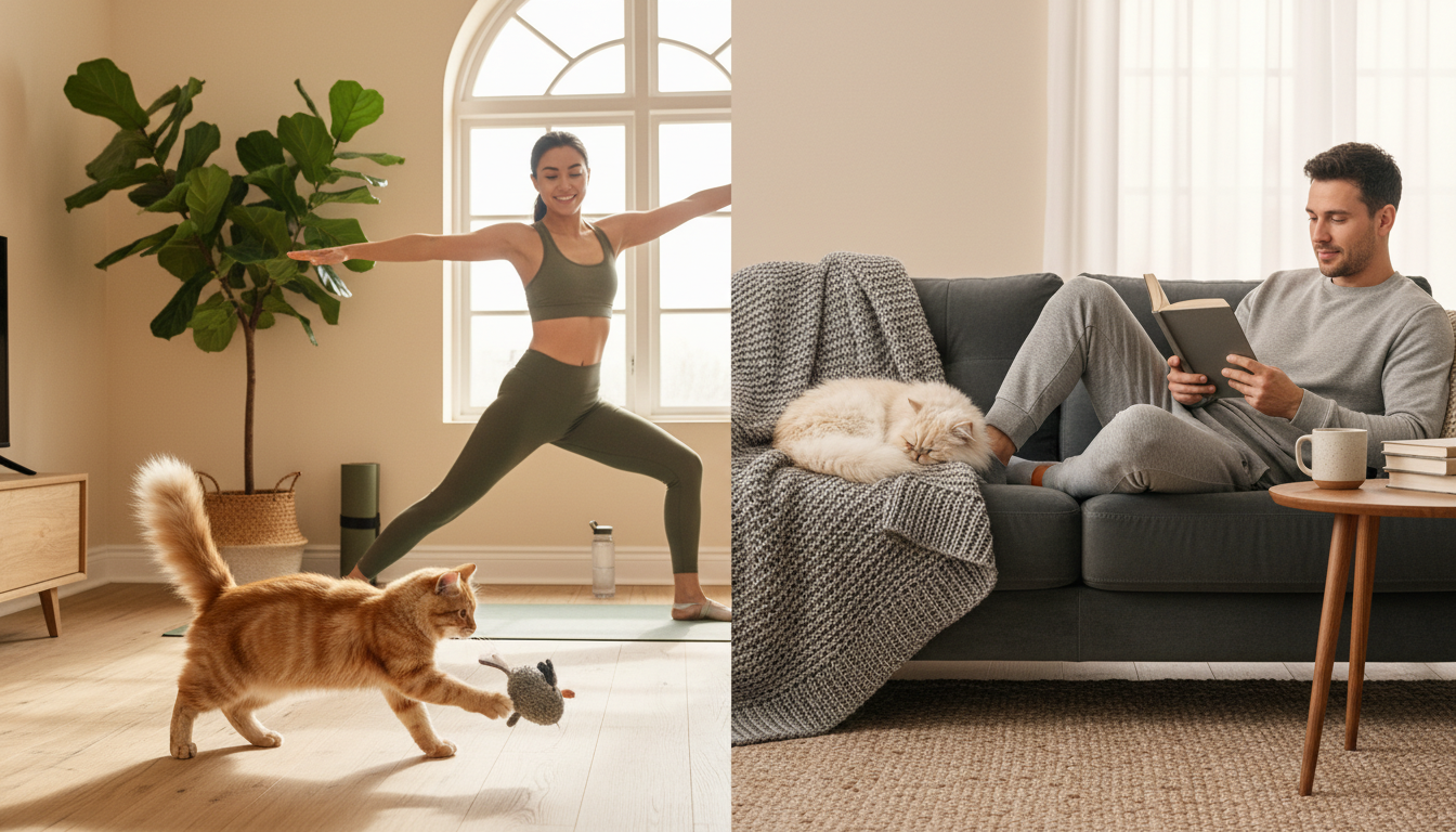 découvrez comment le niveau d'activité de votre chat peut s'harmoniser avec votre style de vie pour une cohabitation épanouie et équilibrée.