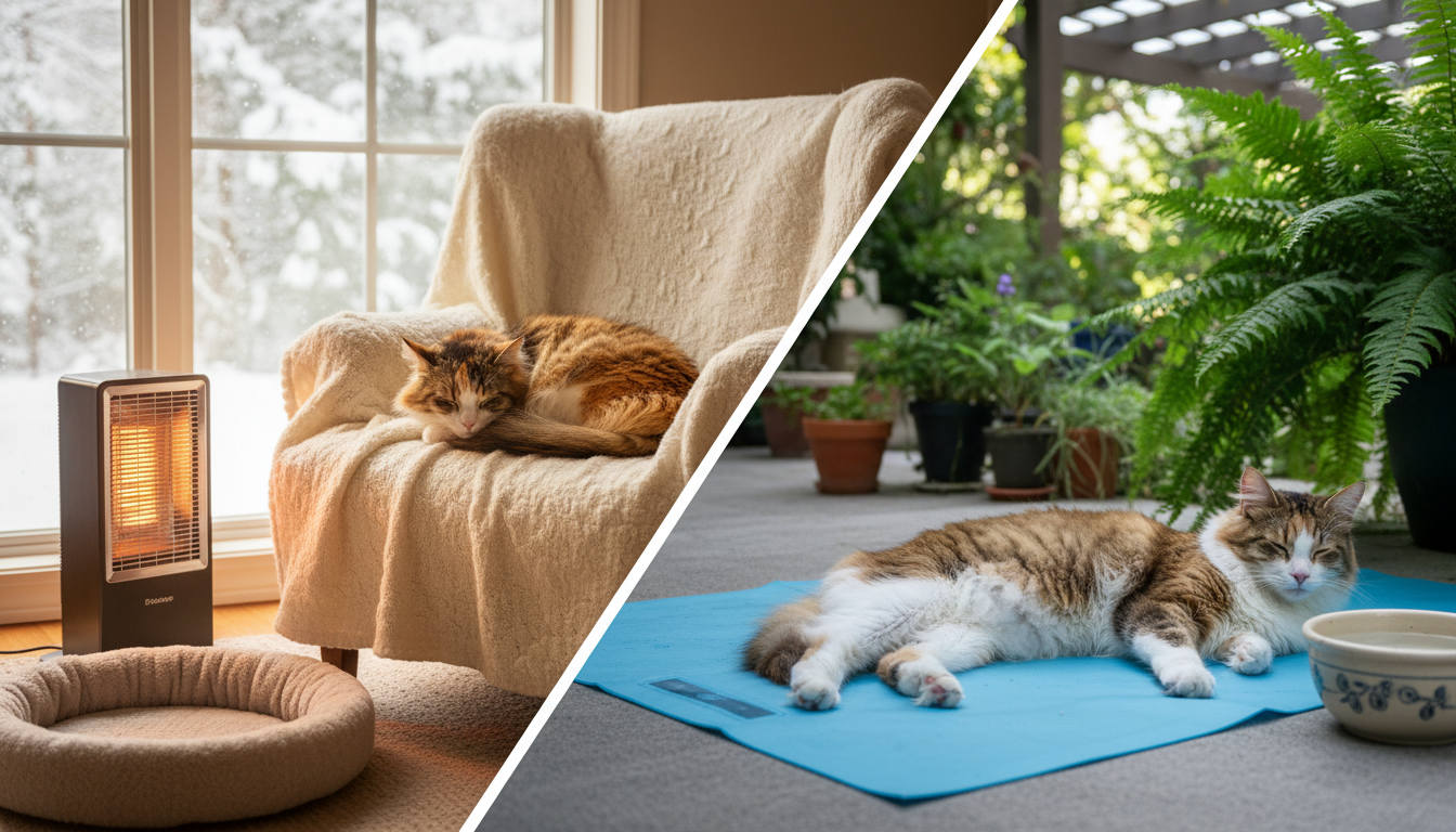 Comment protéger votre chat des températures extrêmes ?