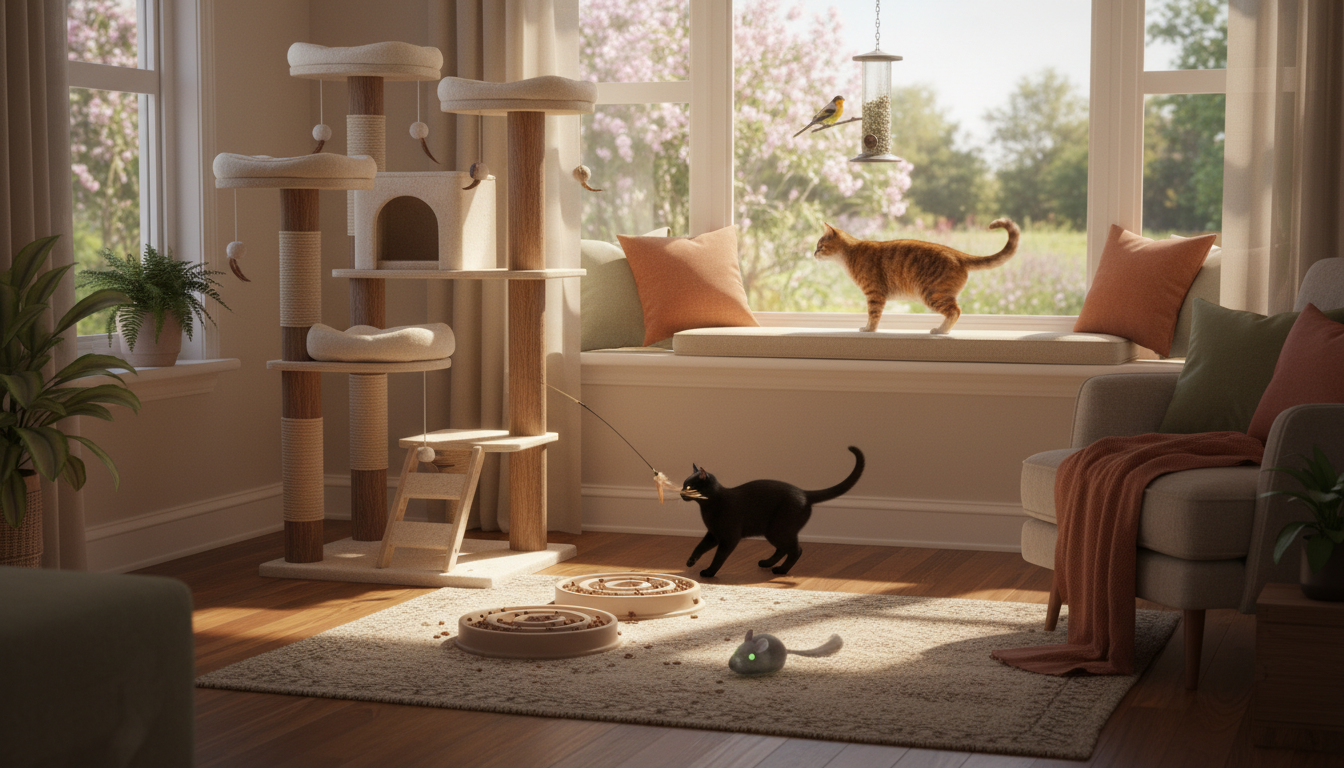 Comment rendre la vie d&rsquo;un chat d&rsquo;intérieur stimulante et enrichissante?