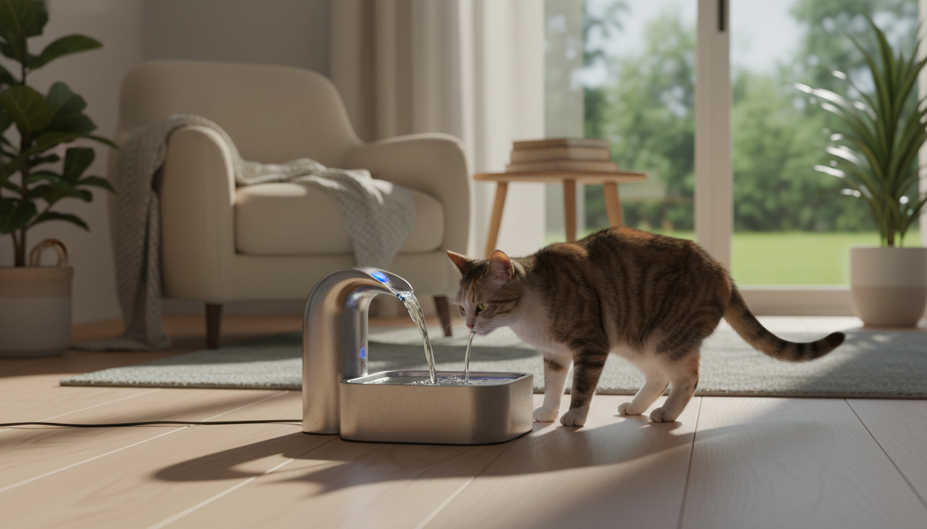 Pourquoi envisager une fontaine à eau pour encourager votre chat à boire plus et rester hydraté ?