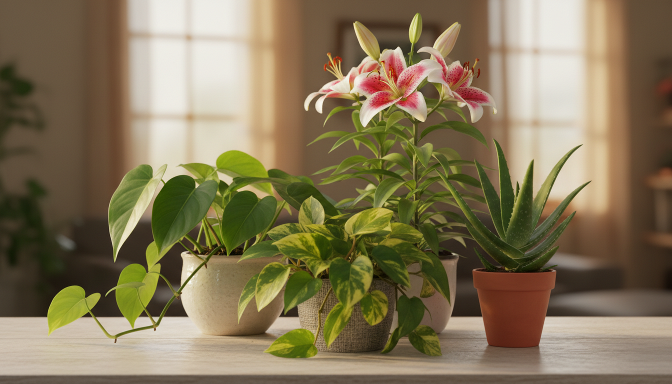 Quelles plantes communes sont toxiques pour les chats ?