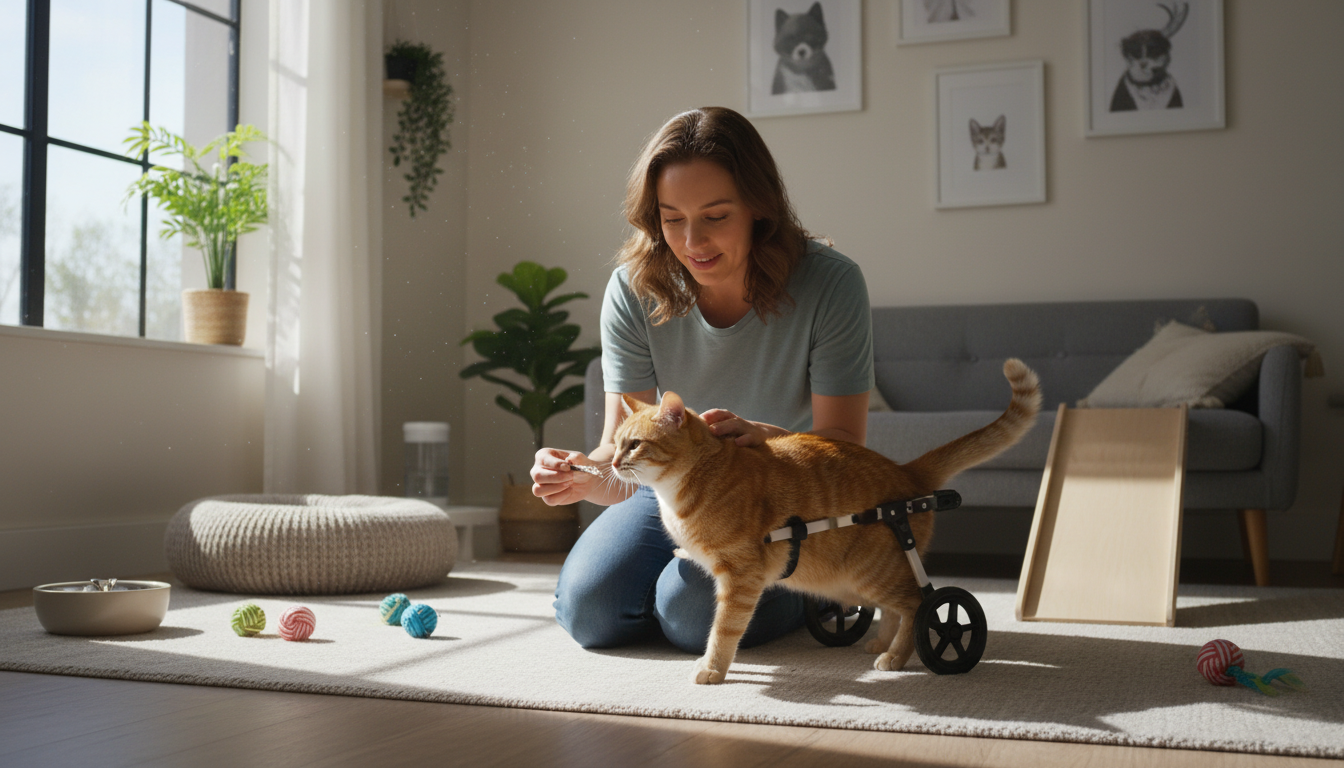 Comment éduquer un chat handicapé ?