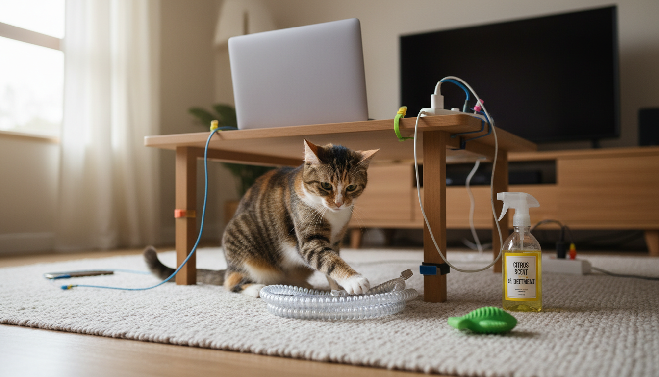 découvrez des astuces efficaces pour empêcher votre chat de mordre les fils des appareils électroniques et protéger vos équipements tout en assurant la sécurité de votre animal.