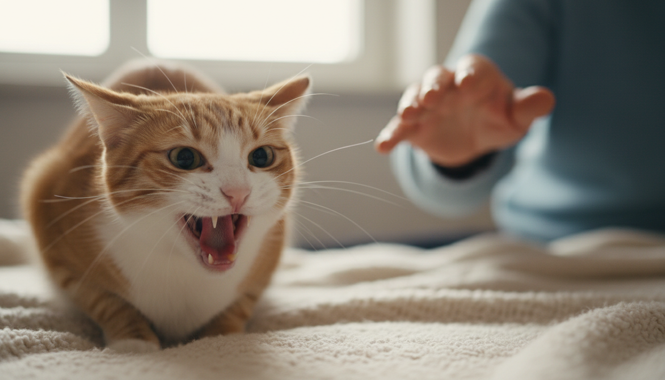 Mon chat me crache dessus, pourquoi ?