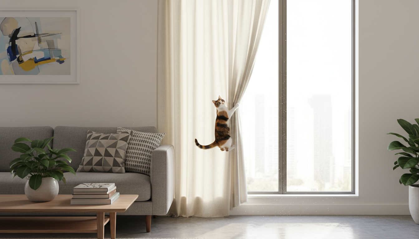 découvrez les raisons pour lesquelles votre chat aime escalader les murs et les rideaux, ainsi que des conseils pour gérer ce comportement naturellement curieux et actif.